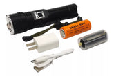Linterna Militar Powerbank 5modos Potente Recargable 4800mah